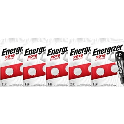 Abbildung von Energizer CR2016 Lithium Batterien, 3 V, Packung mit 5 Blisterpackungen 2 Batterien (insgesamt 10 Batterien)