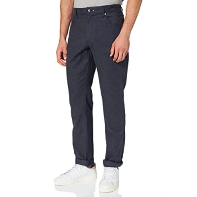 Abbildung von HACKETT LONDON Mens Flannel 5 Pkt Pants, 595NAVY, 36W/34L