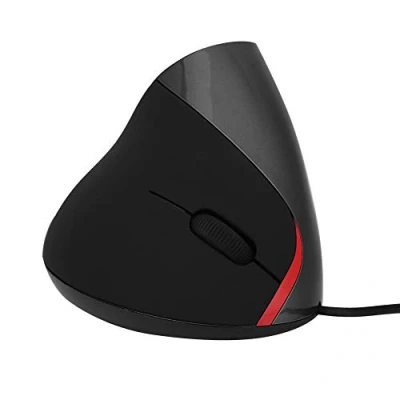 Abbildung von Ausla Vertikale Ergonomische Maus, USB, hohe Präzision, 3200 DPI, Gaming ergonomisches Design, Maus für Desktop PCs oder Laptops, ohne Batterie