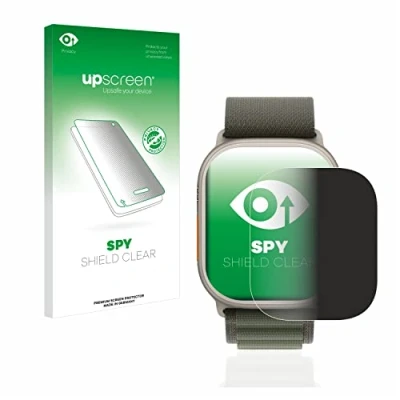 Abbildung von upscreen Anti Spy Blickschutzfolie für Apple Watch Ultra/Ultra 2 Privacy Screen Displayschutz Folie [Sichtschutz, Blaulichtfilter]