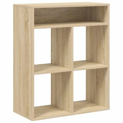Abbildung von vidaXL Bücherregal Sonoma Eiche 66x31x80 cm Holzwerkstoff, Lagerschrank, Lagerregal, Aufbewahrungsregal, Bücherregal, Würfel Standregal