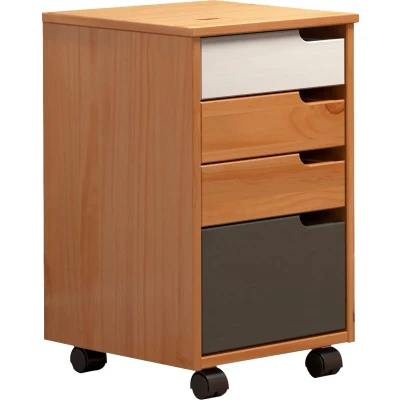 Abbildung von INTER FURN Rollcontainer &quot;Mestre&quot;, Korpus und Front aus massivem Kiefernholz