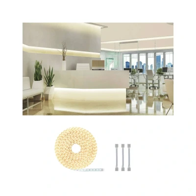 Abbildung von Paulmann 71042 LED Stripe MaxLED 500 20m Warmweiß 2700K IP20 incl. 1x72 Watt dimmbar Silber Kunststoff 2700 K