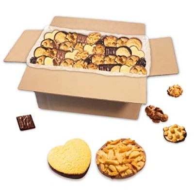 Abbildung von Lebkuchenwelt Schoko Gebäckmischung (10 Sorten) im Mischkarton 2kg Konditor Qualität mit echter Butter gebacken! Buttergebäck Butterkekse Cookies Plätzchen Gebäck Spezialitäten
