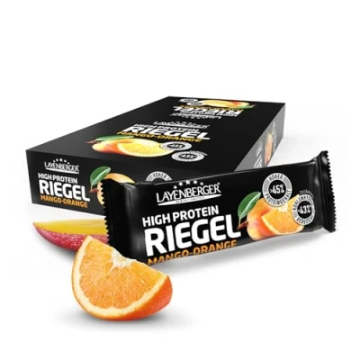 Abbildung von HIGH PROTEIN RIEGEL Mango Orange 18x35g