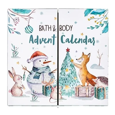 Abbildung von Accentra Pflege Adventskalender 2024 für Mädchen mit 24 Pflegeprodukten Beauty Bodylotion, Badebomben, Duschgel, Shampoo, Lip Balm, Handcreme Weihnachtskalender Grün Teenager