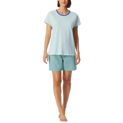 Abbildung von Schiesser Casual Essentials SET Nachtwäsche Set, Damen, Größe: 36, Jade