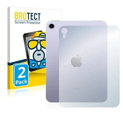 Abbildung von BROTECT Entspiegelungs Schutzfolie für Apple iPad Mini 6 WiFi 2021 (Rückseite, Gen.) (2 Stück) Matte Displayschutz Folie, Anti Fingerprint