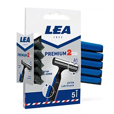 Abbildung von Lea Premium 2 Klingen Einwegrasierer 1 Pack mit 5 Stück