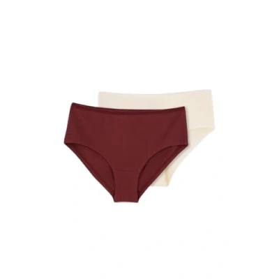 Abbildung von Dagi Women&#039;s 2 Pack Regular Waist Hipster Panties, Multicolor, 36