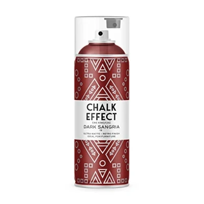 Abbildung von CL COSMOS LAC Kreidefarbe Spray Chalk Effect hochwertige chalky Kreidesprühfarbe Farbspray Paint Farbe (Dark Sangria)
