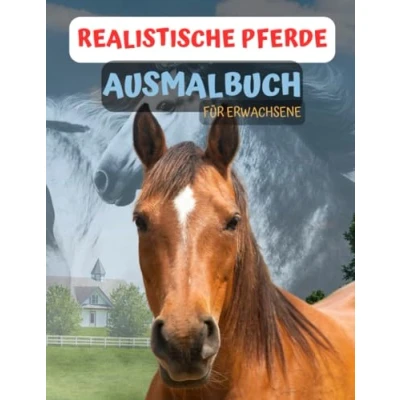 Abbildung von Realistische Pferde Ausmalbuch Für Erwachsene: Stressabbau und Entspannung durch Kreative Ausmalen