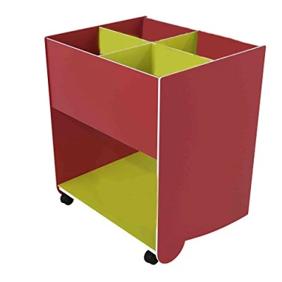 Abbildung von Paperflow Schulbuchkasten Kunststoff groß rot/gelbgrün