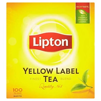 Abbildung von 4 x 100 Teebeutel Lipton Yellow Label Tee Schwarztee (600g)