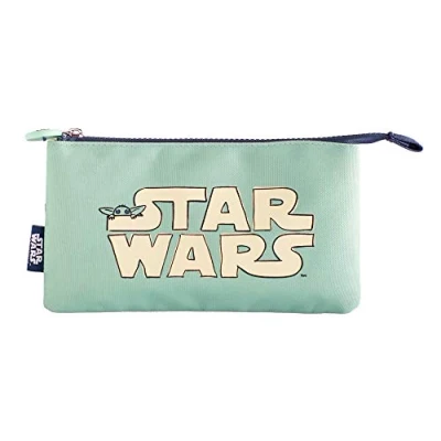Abbildung von Grupo Erik Mäppchen The Mandalorian Child Baby Yoda Grogu Federmappe 3fach Stift Etui Schule Federmäppchen Mädchen Schlampermäppchen Jungen Federtasche 3 fächer Star Wars Fanartikel