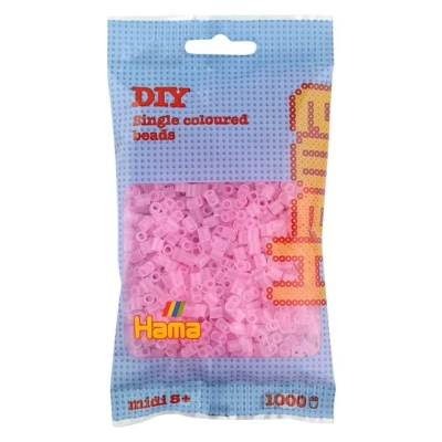 Abbildung von Hama Perlen Bügelperlen Beutel mit 1000 transparent pink