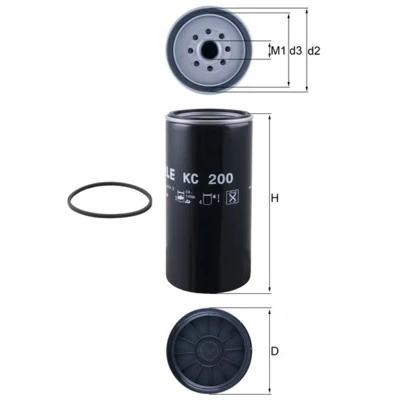 Abbildung von MAHLE ORIGINAL KC 200 Kraftstofffilter Anschraubfilter MERCEDES BENZ: ATEGO 2, UNIMOG,