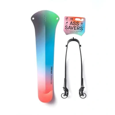 Abbildung von Ass Savers Win Wing 2 Road Spektrum, Hinterradschutzblech für Gravel Bikes mit schwarzem Querlenker, Reifenbreiten bis zu 35 mm, Ultraleicht, zum Anklippen, einfache Installation und Entfernung,
