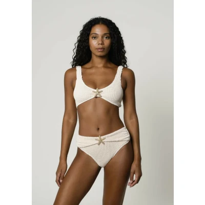 Abbildung von Moda Minx Starfish Scrunch Bikinihose, Damen, Größe: XS, Coconut