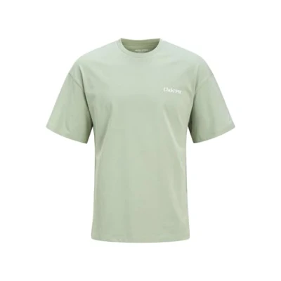 Abbildung von Jack &amp; Jones Jjebradley TEE Oneck Tshirt print, Herren, Größe: XS, Iceberg green