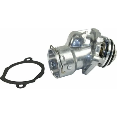 Abbildung von METZGER 4006185 Kühlwasserthermostat 100 mit Dichtung Aluminium MERCEDES BENZ: S Klasse Limousine, C T modell