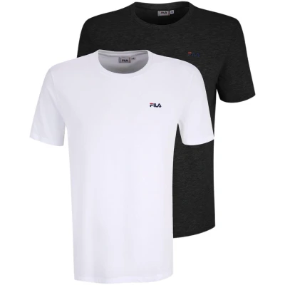Abbildung von FILA Herren Brod Thee/Dubbel Pack T Shirt, Bright White black Beauty, S EU