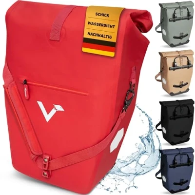Abbildung von Valkental Fahrradrucksack ValkOcean Gepäckträgertasche aus recyceltem Plastik