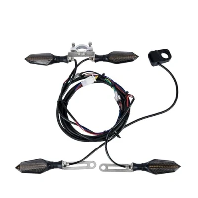 Abbildung von Hinten Rücklicht wasserdichte Motorrad Blink Anzeige Blinker 48v 60v Ebike Roller L Licht Zubehör
