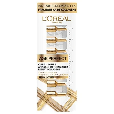 Abbildung von L&#039;Oréal Paris Straffende Ampullen Anti Aging Kur 7 Tage stärkte &amp; regenerierte Haut in Tagen Konzentrat aus Kollagen reife Age Perfect x 1 ml