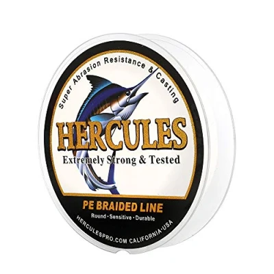Abbildung von HERCULES Super Cast 100m 2000m Yards Geflochtene Angelschnur 10lb 300lb Test für Salzwasser Süßwasser PE Geflecht Fischdraht Superline 8 Stränge