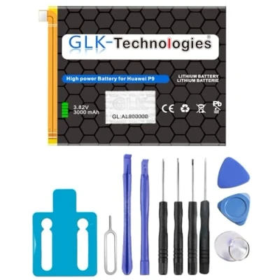 Abbildung von High Power Ersatzakku kompatibel mit Huawei P20 Lite HB3447A9EBW Original GLK Technologies Battery accu 3000 mAh Akku inkl. Werkzeug Set Kit