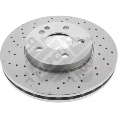 Abbildung von MAPCO Bremsscheibe MERCEDES BENZ: A Klasse, B GLA Vorderachse 28mm 5 112mm gelocht/innenbel. 45844 2464212512,A2464212512 Bremsscheiben
