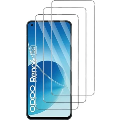 Abbildung von Yunleqin Schutzfolie für Oppo Reno 6 5G[3 Stück] Anti Reflex MATT Entspiegelnd, Hoher Härtegrad, Schutz vor Kratzer/Folie, Displayschutz, Displayschutzfolie,