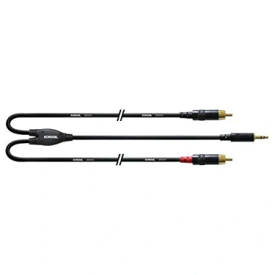 Abbildung von CORDIAL Kabel Y Adapter minijack/2 RCA lang 1,5 m Essentials Mini Jack /
