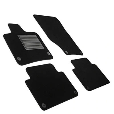 Abbildung von MDM SP 254 Fußmatten Velours Autoteppich passend für Audi Q7 (4L) 03.2006&gt;05.2015, black