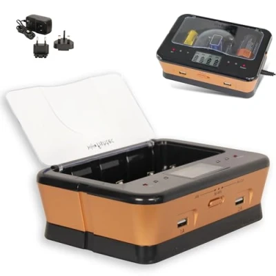 Abbildung von Fishtec Universal Akku Ladegerät C/D/AA/AAA/6LR61 NiCd NiMh + USB