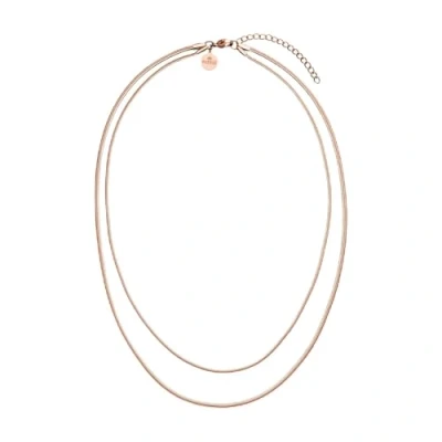 Abbildung von Purelei TWO Layers Halskette, Damen, Größe: One Size, Roségoldfarben