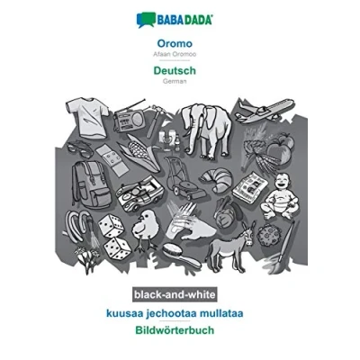 Abbildung von BABADADA black and white, Oromo Deutsch, kuusaa jechootaa mullataa Bildwörterbuch: Afaan Oromoo German, visual dictionary