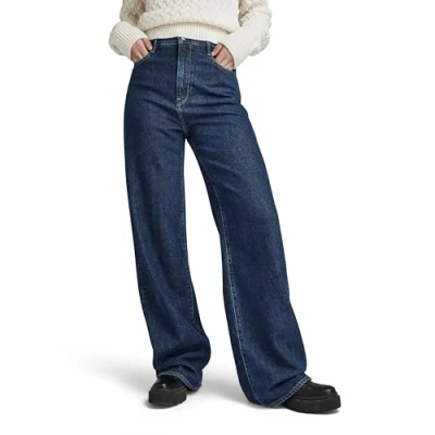 Abbildung von G Star DECK HIGH Loose Jeans Relaxed Fit, Damen, Größe: 24x30, Blue pool
