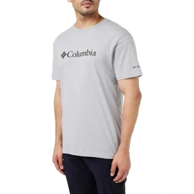 Abbildung von Columbia CSC Basic Logo Short Sleeve Kurzarm Outdoor Wanderhemd für Herren Grey Heather