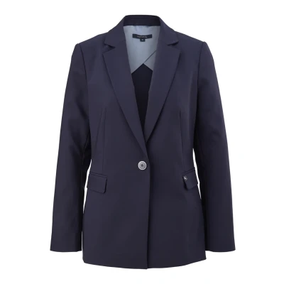 Abbildung von comma Blazer, Damen, Größe: 34, Navy