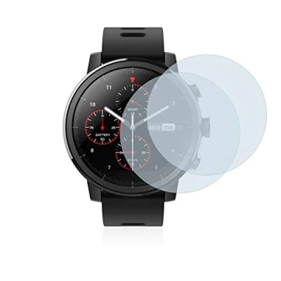 Abbildung von BROTECT 2 Stück Full Cover Schutzfolie für Huami Amazfit Stratos Screen Displayschutz Folie [3D Curved, Anti Fingerprint, Kristall Klar]