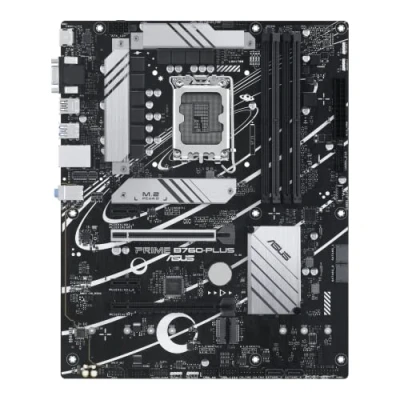 Abbildung von ASUS Prime B760 PLUS Intel (13. und 12. Generation) LGA1700 ATX Motherboard PCIe 5.0, DDR5, 3X 4.0 M.2 Slots, 2,5 GB LAN, DP, HDMI, USB 3.2 Gen 2x2 Typ C, Front 1 Type