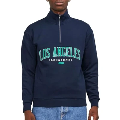 Abbildung von Jack &amp; Jones Sweatshirt, Herren, Größe: Small, Navy blazer