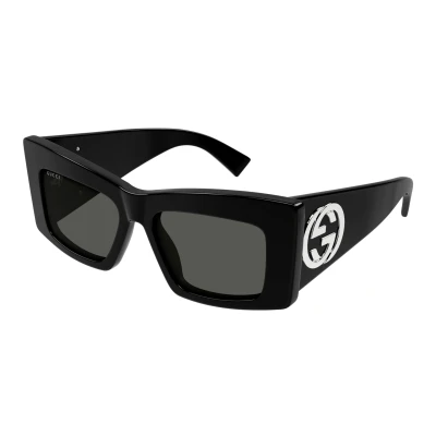 Abbildung von Gucci Sonnenbrille, Damen, Größe: 53, Black/grey