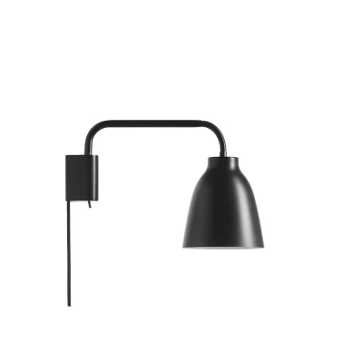 Abbildung von FRITZ HANSEN Caravaggio Wandlampe, schwarz