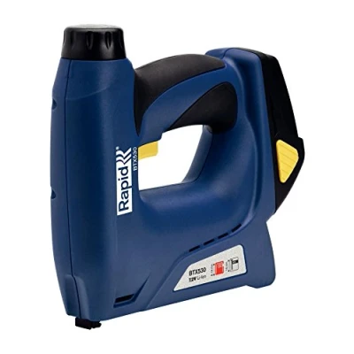 Abbildung von Rapid BTX530, Nagel /Klammerpistol, Schwarz, Blau, Gelb, Metall, Kunststoff, 6 mm, 1,4 cm, 1,5 cm