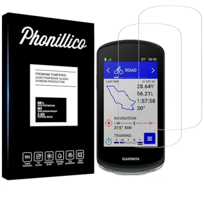 Abbildung von Schutzfolie kompatibel met Garmin Edge 1040/Edge 1040 Solar [Pack 2] Displayschutzfolie Panzer glas für Bildschirm GPS Fahrrad