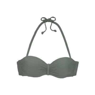 Abbildung von Sunseeker Bandeau Bikinitop, Damen, Größe: 34xB, Oliv