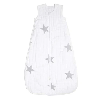 Abbildung von aden + anais™ Schlafsack für die Übergangszeit, 4 Lagen aus 100% Baumwoll Musselin, tragbare Decke Mädchen &amp; Jungen, atmungsaktiver Babys, 1,5 TOG, 0 6 Monate, Twinkle
